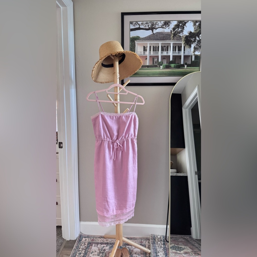 Reformation Neena Linen Dress in Baby girl, size 2, never washed. - Picture 4 of 7